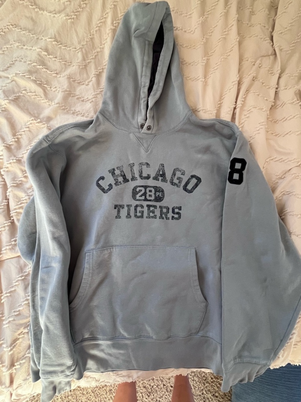 Old Navy Light Blue Chicago Tigers Hooded Sweatshirt